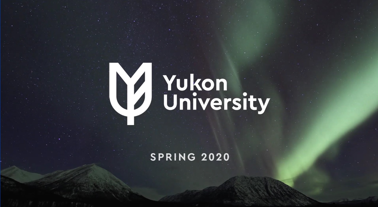 image from Yukon University brand video showing logo and May 2020
