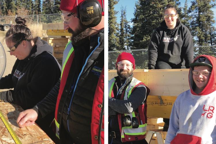 Whitehorse participants learn basic carpentry and skills for employment by building a tiny house from the ground up.